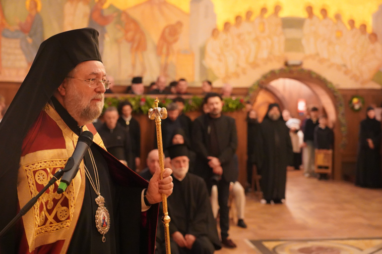 Patriarku Vartholome drejtoi liturgjinë në Manastirin e Essex-it - photo 2