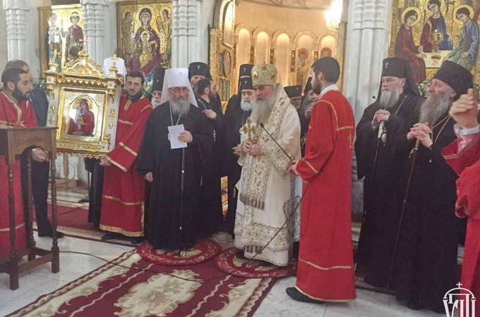 Primate of UOC donates Georgian believers the icon of Our Lady of Pochaev 