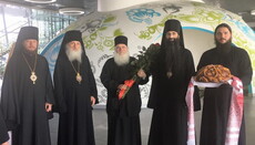 Rector of Vatoped monastery Archimandrite Ephraim arrives in Ukraine