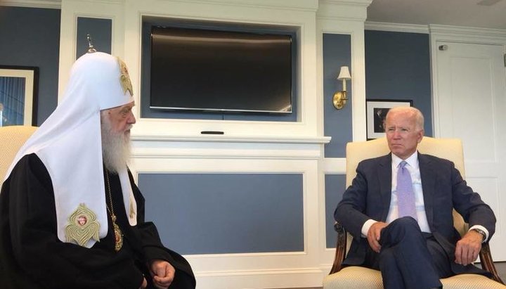 Joe Biden and the head of the UOC KP Filaret