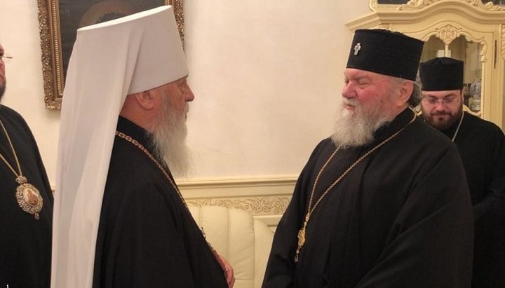 Metropolitan Agafangel of Odessa and Izmail meeting with His Eminence Archbishop Michael of Prague and the Czech Lands    