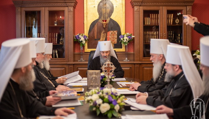 The session of the Holy Synod of the Ukrainian Orthodox Church