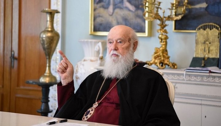 Filaret Denisenko at the meeting with rectors of the Kiev temples on June 3, 2019. Photo: press center of the UOC KP