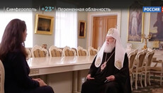 Filaret gives an interview to Russia 24 channel