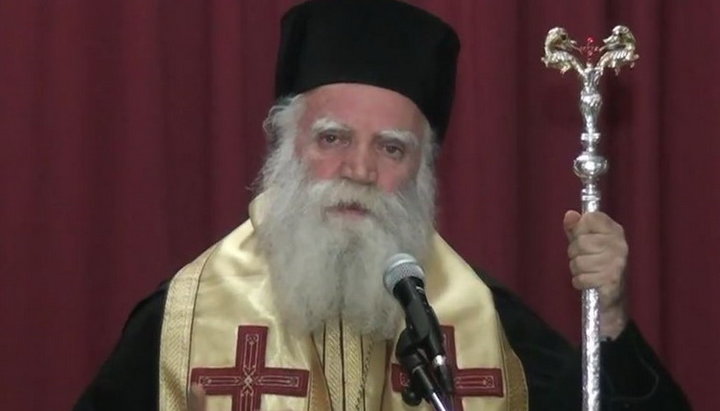 Metropolitan Seraphim of Kythira and Antikythera. Photo:oukraniko.blogspot.com