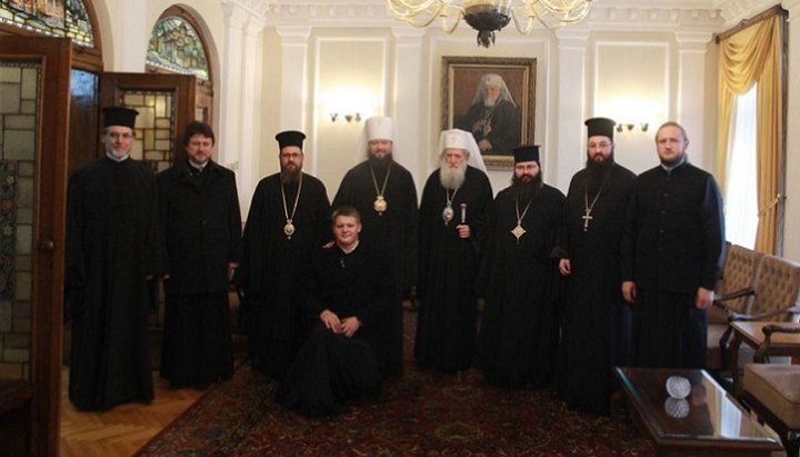 Head of Zhitomir Eparchy of the UOC met with His Holiness Patriarch Neophytos. Photo: UOC DECR