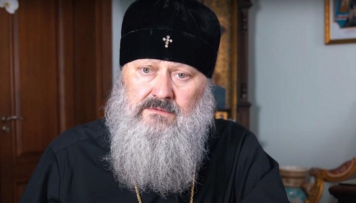 Metropolitan Pavel (Lebed) of Vyshgorod and Chernobyl. Photo: a video screenshot from lavra.ua