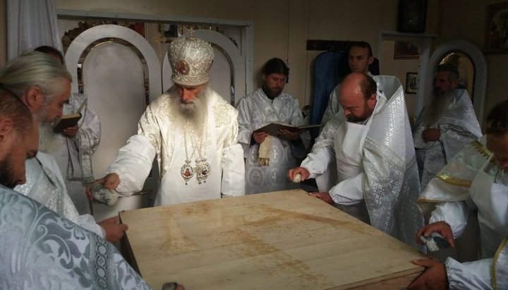 Consecration of the new church of the UOC in Onishkivtsi. Photo: facebook.com/CF Favor