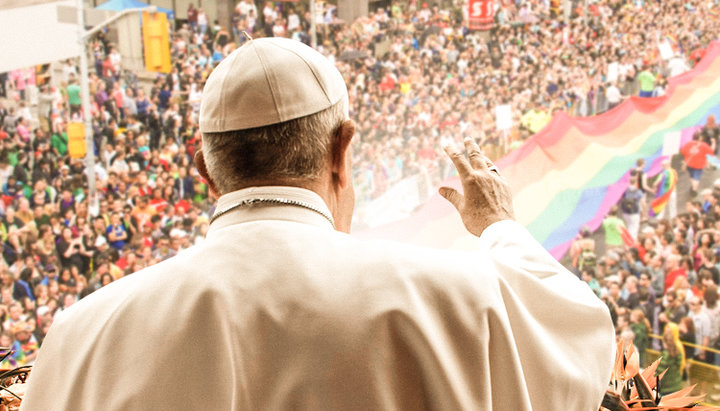 Pope Francis has backed the same-sex civil union. Photo: UOJ