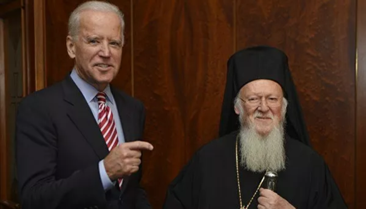 Joe Biden and the head of Phanar. Photo: hurriyet.com.tr