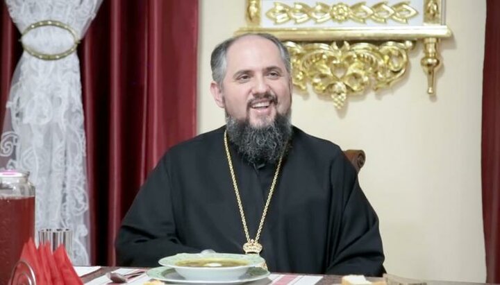 Epiphany Dumenko at a meal. Photo: a screenshot of the 