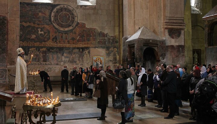 Divine service in Svetitskhoveli. Photo: sputnik-georgia.ru