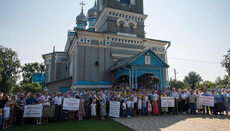 Rivne Eparchy of UOC supports a flashmob against Phanar head’s visit