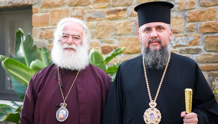 The Alexandrian Patriarch and the OCU head. Photo: pomisna.info