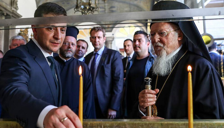 Vladimir Zelensky and Patriarch Bartholomew in Phanar. Photo: tass.ru