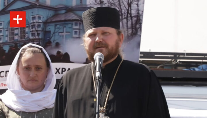 Archpriest Vitaly Chersky, a cleric of the Chernivtsi-Bukovina Eparchy. Photo: a screenshot of the video from the 