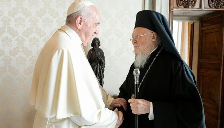 Pope Francis and Patriarch Bartholomew. Photo: vaticannews.va