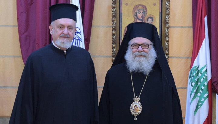 Metropolitan Emmanuel and Patriarch John. Photo: antiochpatriarchate.org