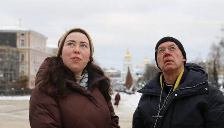 Archbishop of Canterbury in the center of Kyiv. Photo: Facebook page of the Church of England