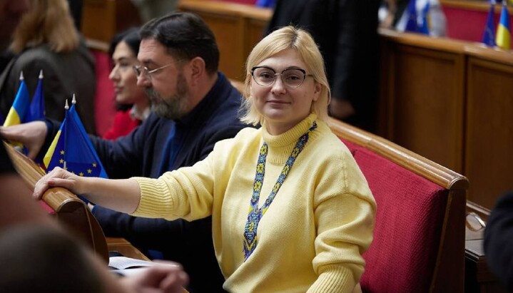 Evheniya Kravchuk. Photo: MP's Facebook page