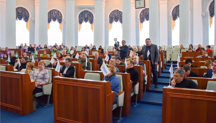 A session of the Cherkasy regional council. Photo: oblradack.gov.ua