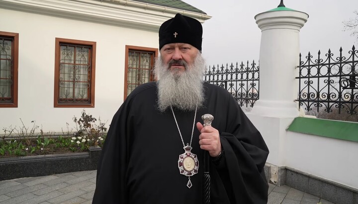 Metropolitan Pavel of Vyshhorod. Photo: screenshot of the YouTube channel of the Kyiv-Pechersk Lavra