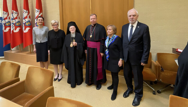 Patriarch Bartholomew in Lithuania. Photo: fosfanariou.gr