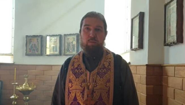 Archpriest Vitaly Durov. Photo: a video screenshot of the Youtube channel of the Chernivtsi-Bukovyna Eparchy (UOC).