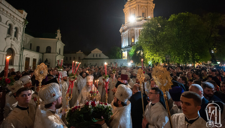 Easter celebrations in the Kyiv-Pechersk Lavra in 2019. Photo: UOC