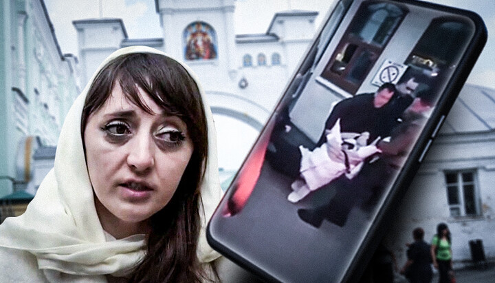 The police abducted and took away the human rights activist V. Kokhanovska. Photo: UOJ