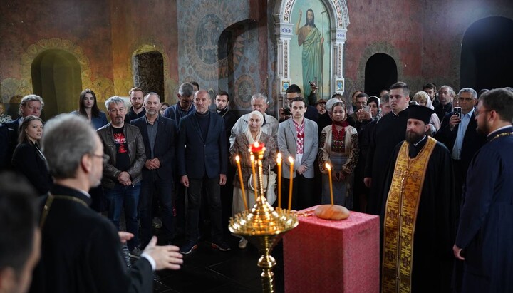 A memorial service for Mazepa. Photo: t.me/otkachenkokyiv