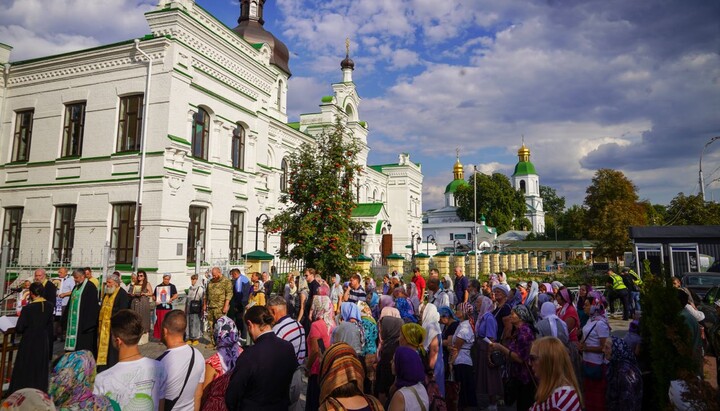 A moleben at the Kyiv-Pechersk Lavra. Photo: Telegram channel 