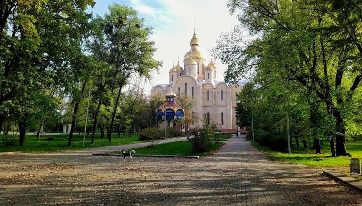 The Archangel Michael Cathedral in Soborny Park in Cherkasy. Photo: Ihor Chernov's Facebook page