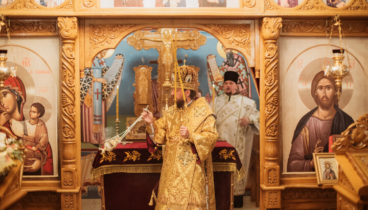 First Divine Liturgy at the UOC church in Worms. Photo: UOC Khmelnytskyi Eparchy's Facebook page