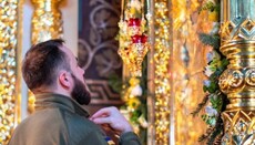 Priest: Soldier from front line comes to church to pray for the end of war 