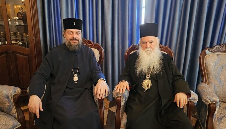 Met Filaret discusses OCU situation with a Macedonian Church hierarch 