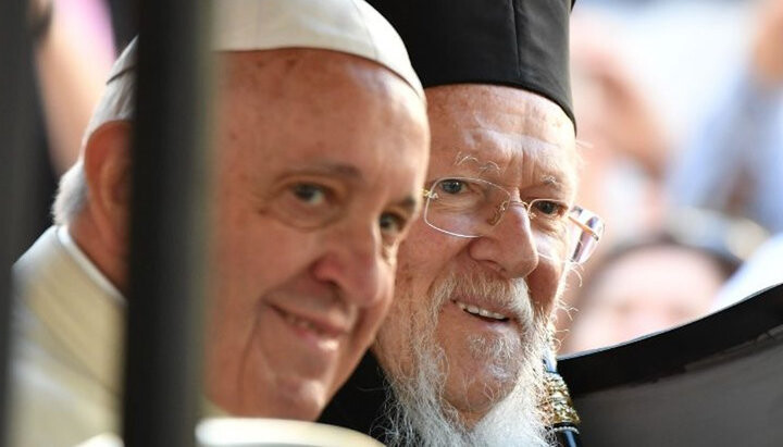 Pope Francis and Patriarch Bartholomew. Photo: vaticannews.va