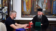 Dumenko discusses religious situation in Ukraine with Ukrzaliznytsia head