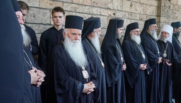 Metropolitan Augustine among other delegates from various Local Churches who attended the ceremony. Photo: t.me/kozakTv1.