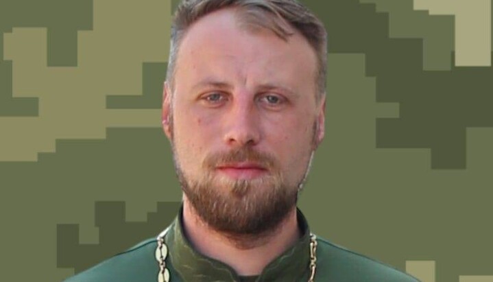 Chaplain of the OCU Nazar Kovalev. Photo: Kovalev’s Facebook