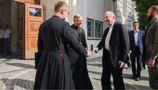 Cardinal Parolin in Ukraine says he will talk to Zelensky about peace