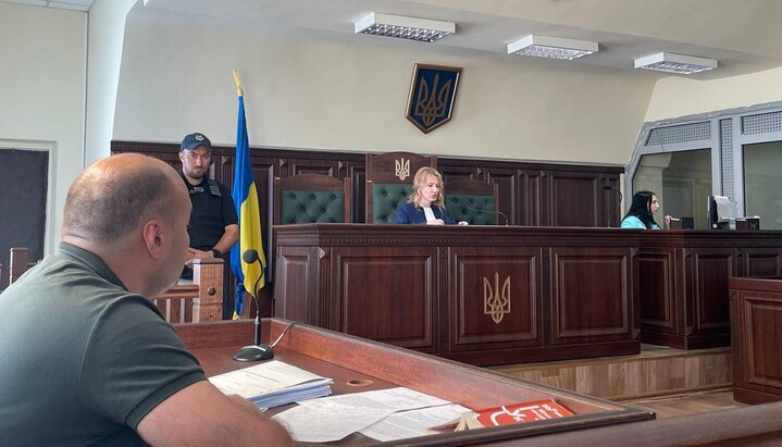 Court hearing in the case of Metropolitan Theodosiy, 25 July 2024. Photo: suspilne