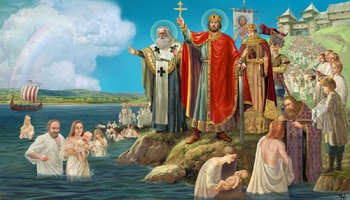 Baptism of Rus' by Prince Volodymyr. Photo: pinterest.com