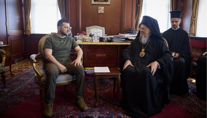 Volodymyr Zelensky and Patriarch Bartholomew. Photo: president.gov.ua