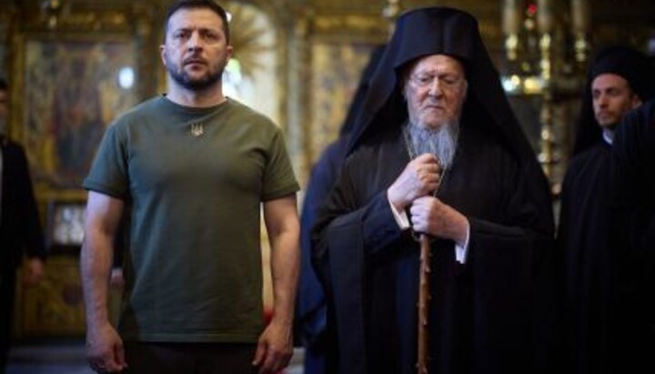 Zelensky and Patriarch Bartholomew in Istanbul. Photo: Gordon