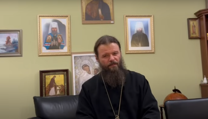 Metropolitan Boholep of Oleksandriya and Svitlovodsk. Photo: Screenshot from the bishop's YouTube channel