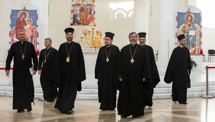 Meeting between the head of the UGCC and the delegation from the Ecumenical Patriarchate. Photo: UGCC