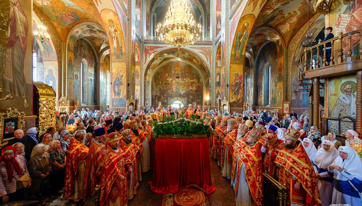 A service at the Archangel Michael Cathedral in Cherkasy. Photo: Cherkasy Eparchy