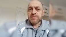 Released UOJ journalist Bobechko records a message from the hospital