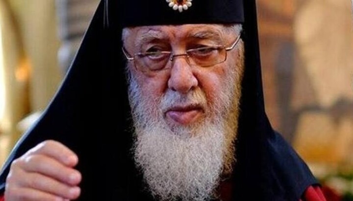 Primate of Georgian Church congratulates His Beatitude on his 80th birthday